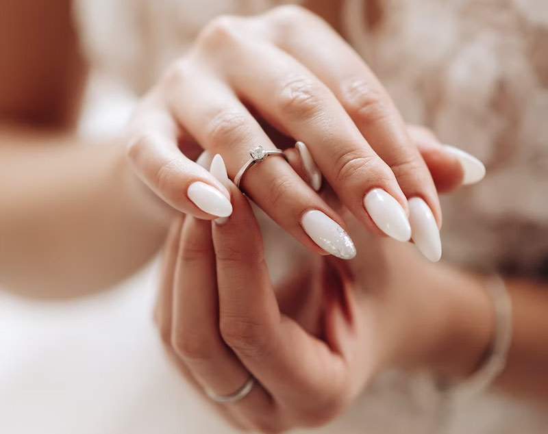 Muôn kiểu nail xinh cho cô dâu ngày cưới  11  Móng tay Dép Móng màu hồng